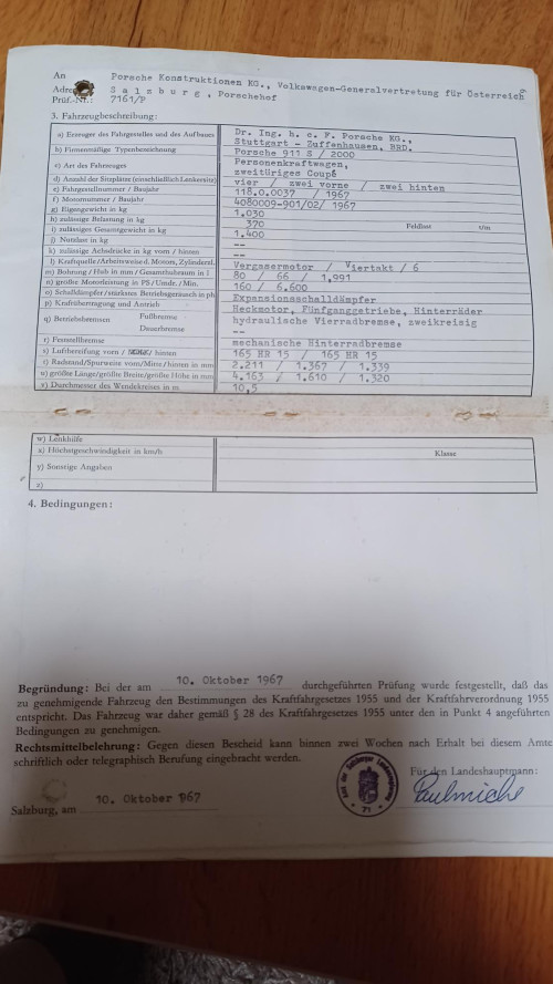 Traumhaft: Porsche 911 Baujahr BJ 10/1967