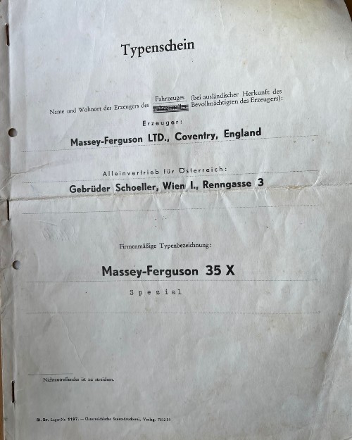 Massey Ferguson MF 35 in rostfreiem Zustand abzugeben Baujahr BJ 07/1961