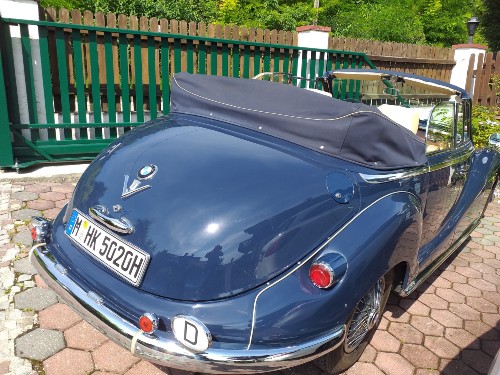 Historisch zugelassen: BMW 502 V8 Cabrio in gutem Zustand abzugeben Baujahr BJ 07/1958