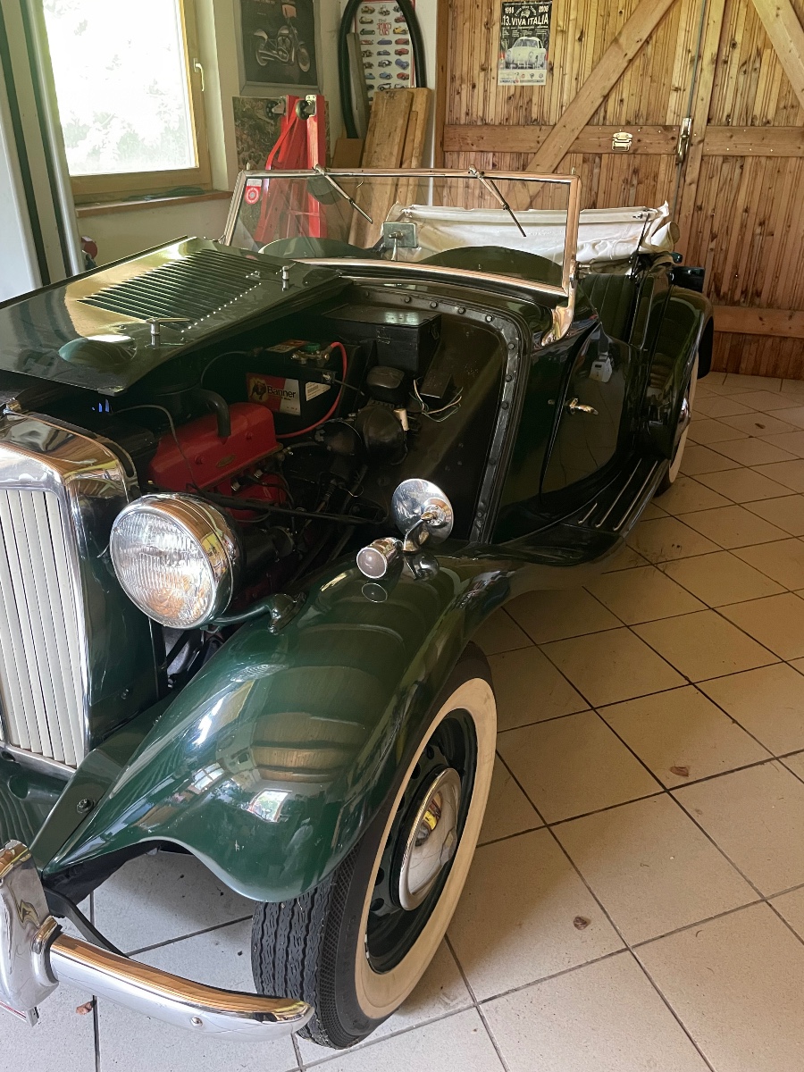 Oldtimer MG TD in gutem Zustand abzugeben mit Matching Numbers Baujahr BJ 12/1953