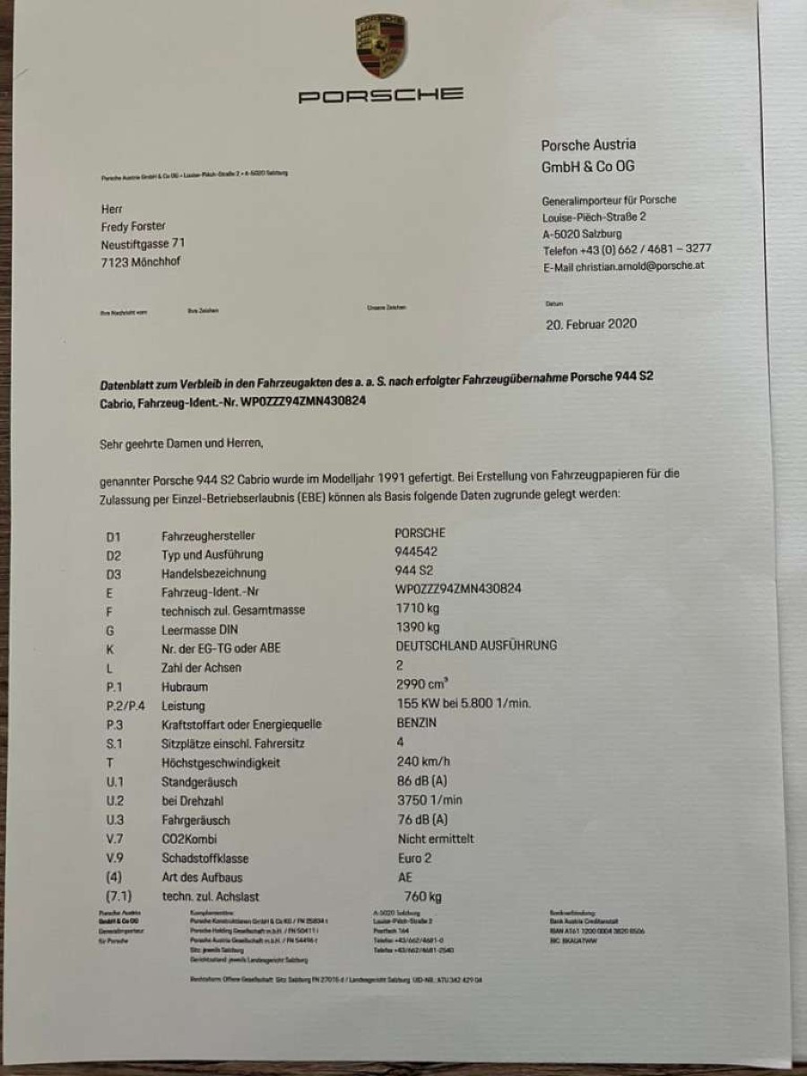 Gebraucht: Porsche 944 in gutem Zustand abzugeben Baujahr BJ 05/1991