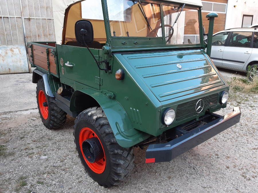 Mercedes Benz Unimog 411 Cabrio in rostfreiem Zustand mit niedriger Laufleistung Baujahr BJ 03/1961