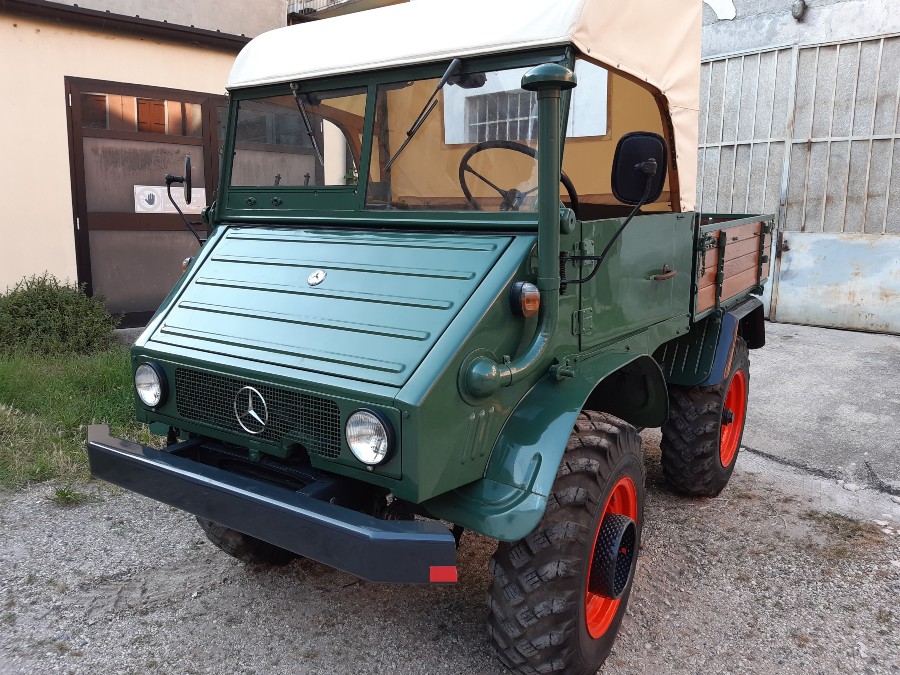 Mercedes Benz Unimog 411 Cabrio in rostfreiem Zustand mit niedriger Laufleistung Baujahr BJ 03/1961