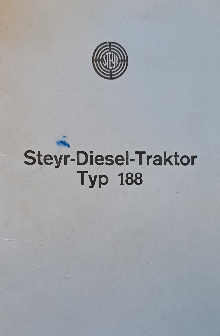 Steyr 188 Steyr Traktor Typ 188 eingeschränkt fahrbar zu verkaufen Baujahr BJ 12/1960
