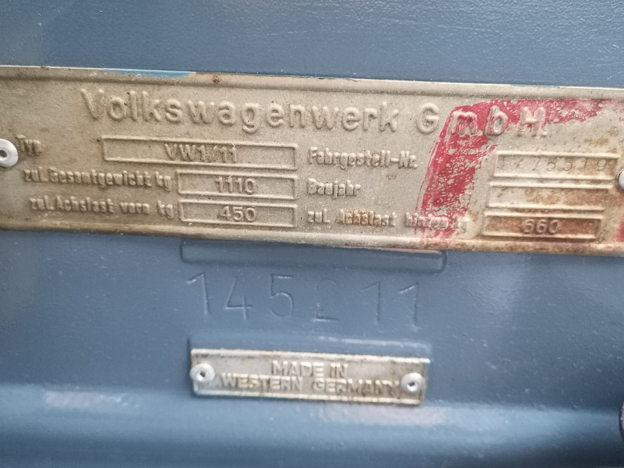 VW Käfer gut erhalten Baujahr BJ 01/1958