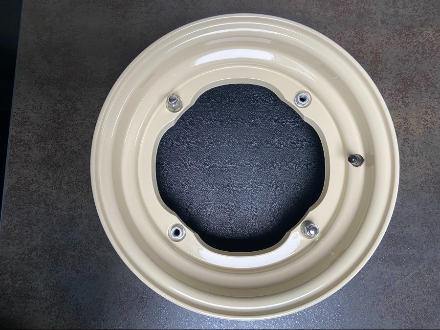 STEYR PUCH ALU SPORTFELGEN 4.5X12 TUBELESS NEU LOCHKREIS 232MM Diamond cut lip Baujahr BJ -