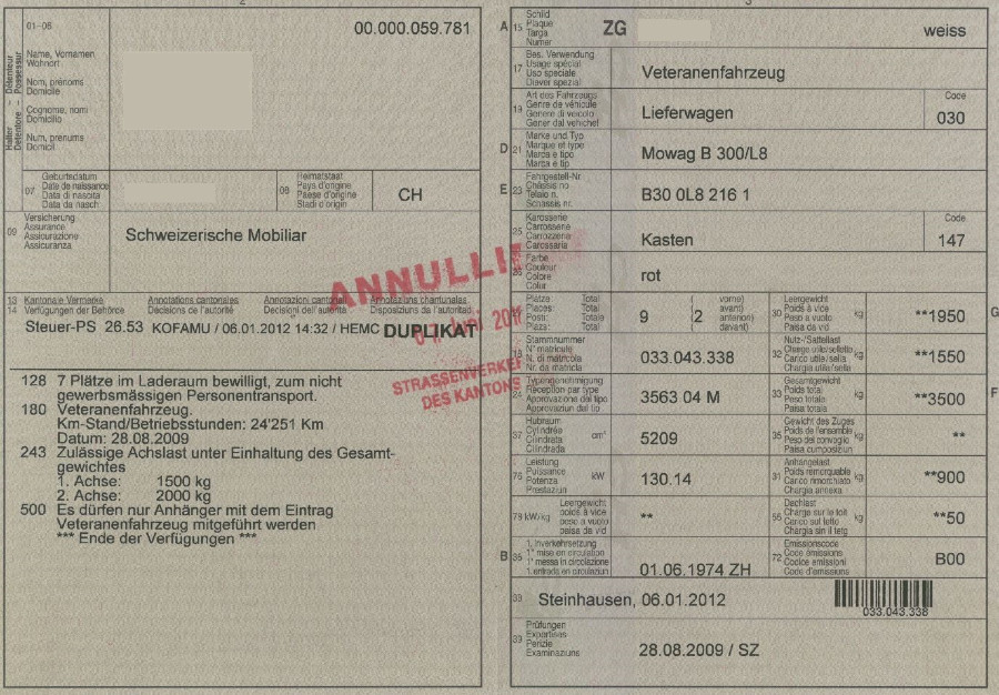 Dodge Mowag B 300/L8 in gutem Zustand Baujahr BJ 06/1974