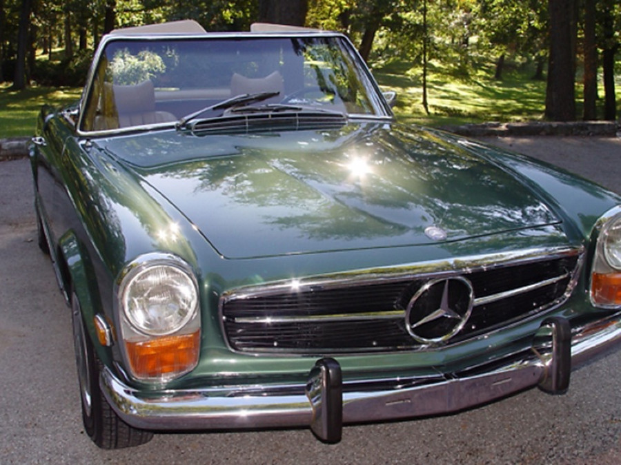 Exklusiv zum Verkauf: 1970 Mercedes 280SL Pagode in Grün – Seltenes Sammlerstück und sicheres Investment Baujahr BJ 08/1970