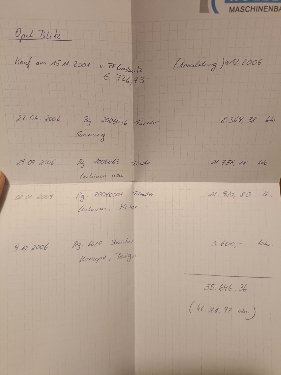 Opel Blitz zu verkaufen Baujahr BJ 10/1957