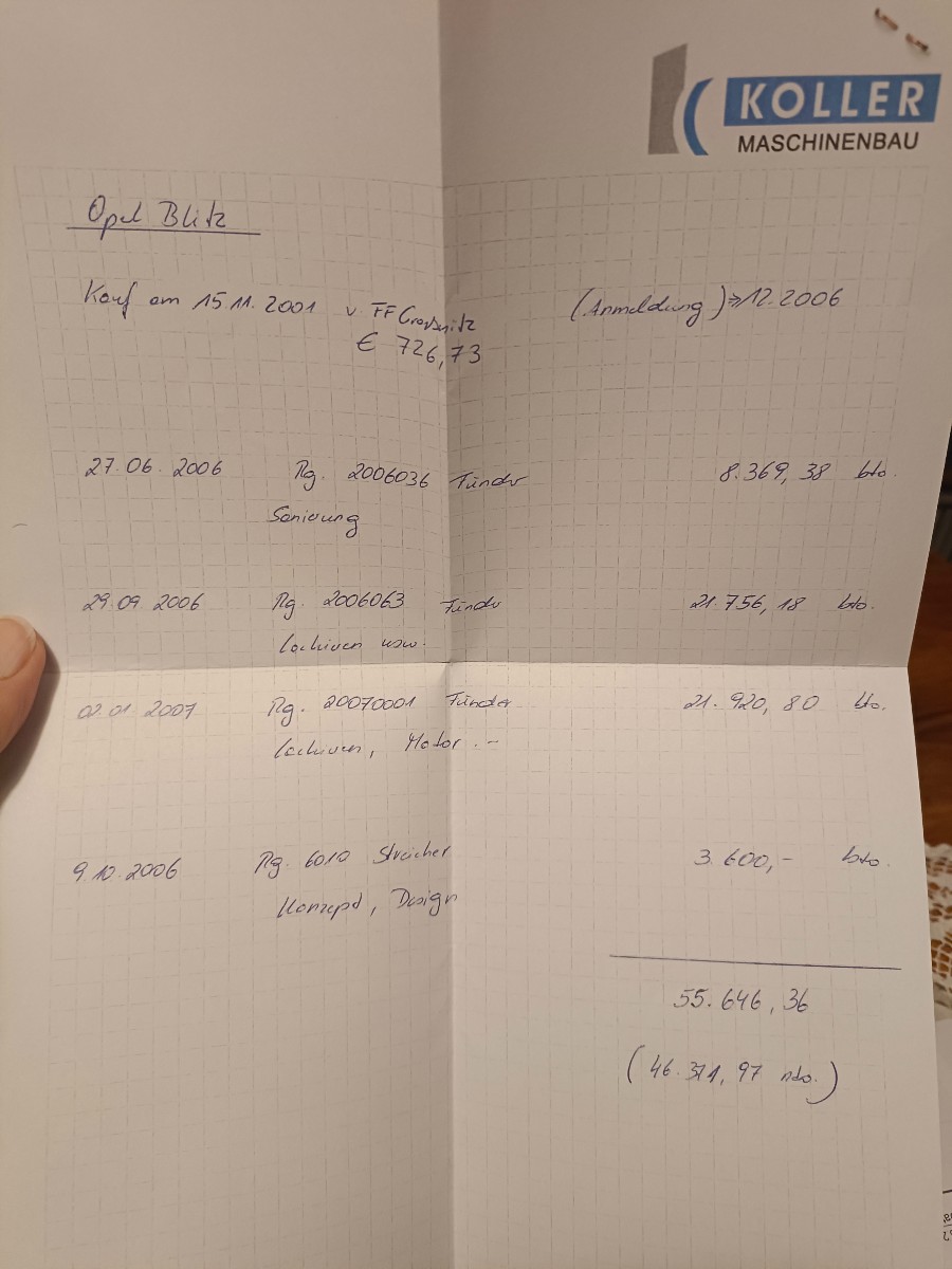 Opel Blitz zu verkaufen Baujahr BJ 10/1957