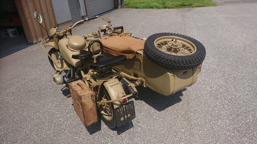 Gebraucht: BMW R 75 Gespann in Top Zustand Baujahr BJ 07/1944