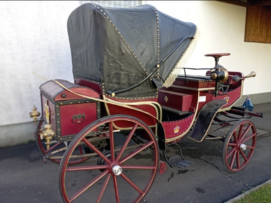 Pferdekutsche mit Elektromotor Baujahr BJ 01/1911
