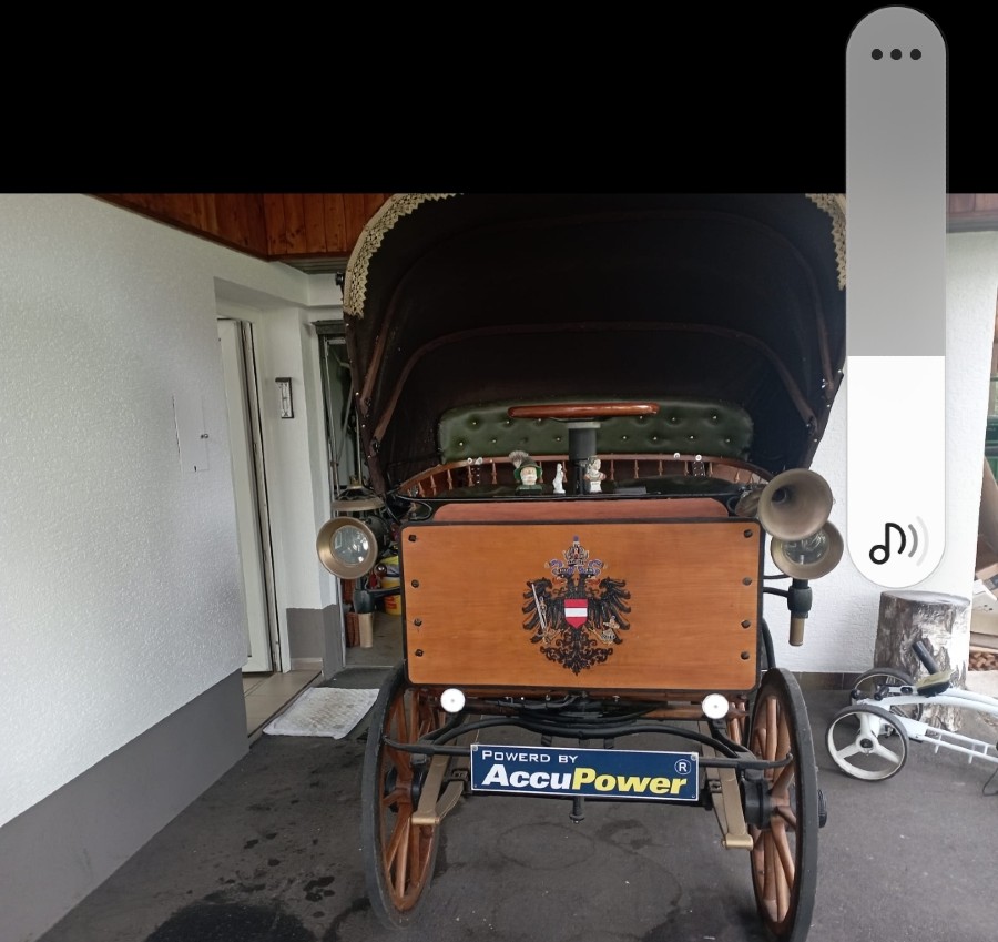 Pferdekutsche mit Elektromotor Baujahr BJ 01/1911