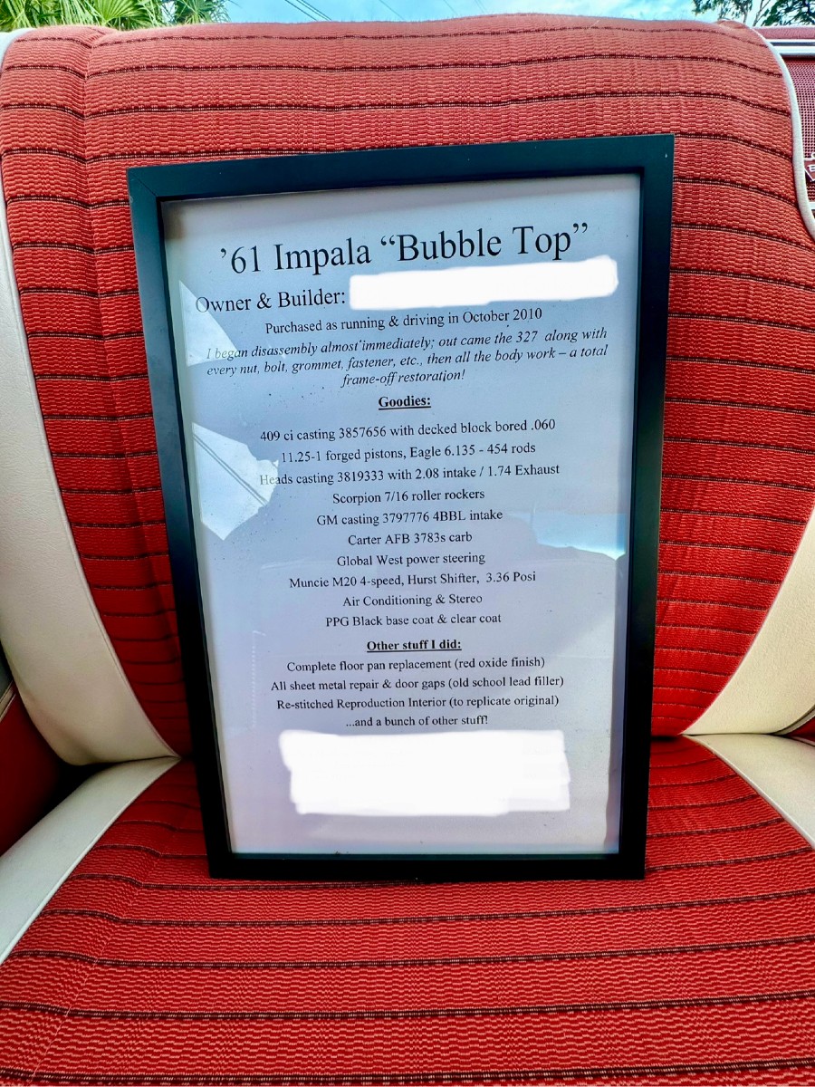 1961 Chevrolet Impala Bubble Roof Baujahr BJ 06/1961