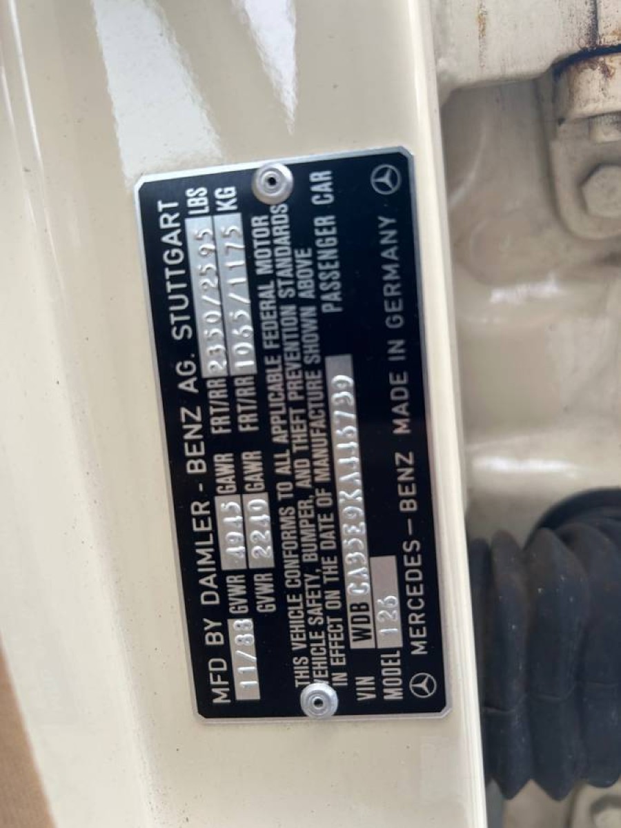 Oldtimer 1989er Mercedes Benz 420 SEL mit nur 67.000 Originalmeilen Baujahr BJ 10/1989