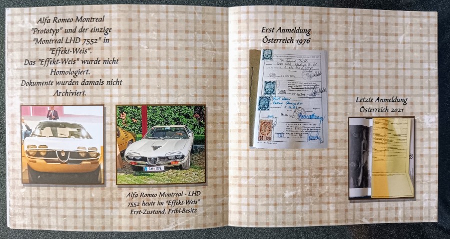 Historisch zugelassen: Alfa Romeo Montreal LHD 7552 im Angebot Baujahr BJ 04/1972