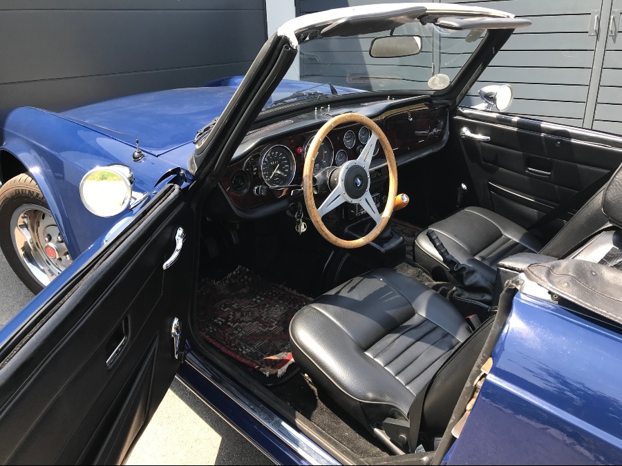 Triumph TR6 Overdrive in gutem Zustand wenig gelaufen Baujahr BJ 07/1975