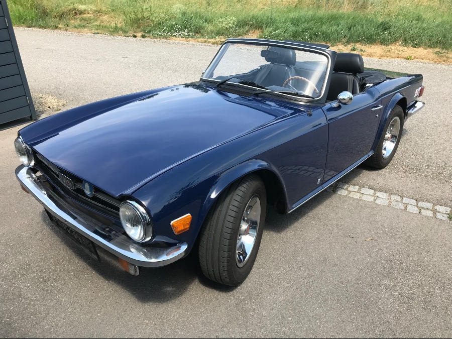 Triumph TR6 Overdrive in gutem Zustand wenig gelaufen Baujahr BJ 07/1975