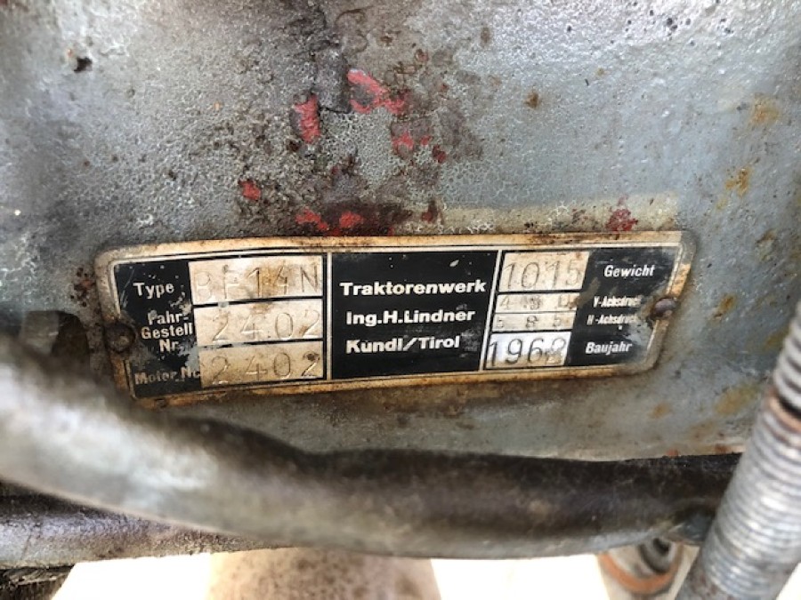 Lindner BF14N Bauernfreund in gebrauchtem Zustand sucht neuen Besitzer Baujahr BJ 06/1962