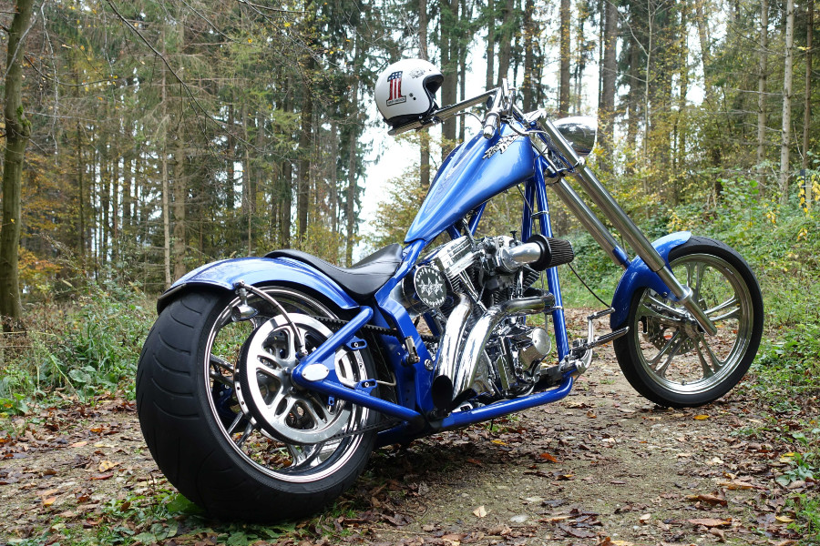 Oldtimer Harley Davidson „Chopper Performance“ Custom Bike Baujahr BJ 07/1988