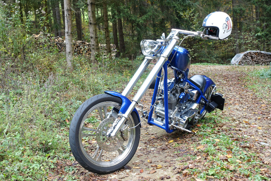 Oldtimer Harley Davidson „Chopper Performance“ Custom Bike Baujahr BJ 07/1988