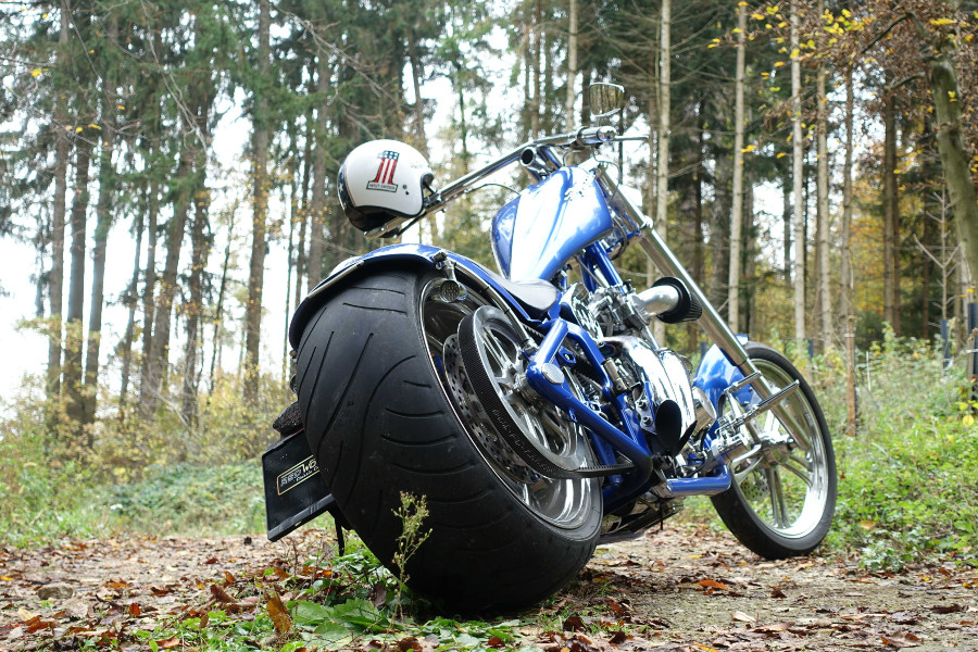 Oldtimer Harley Davidson „Chopper Performance“ Custom Bike Baujahr BJ 07/1988