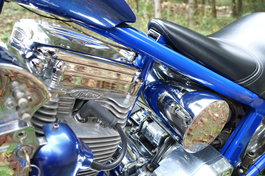 Oldtimer Harley Davidson „Chopper Performance“ Custom Bike Baujahr BJ 07/1988