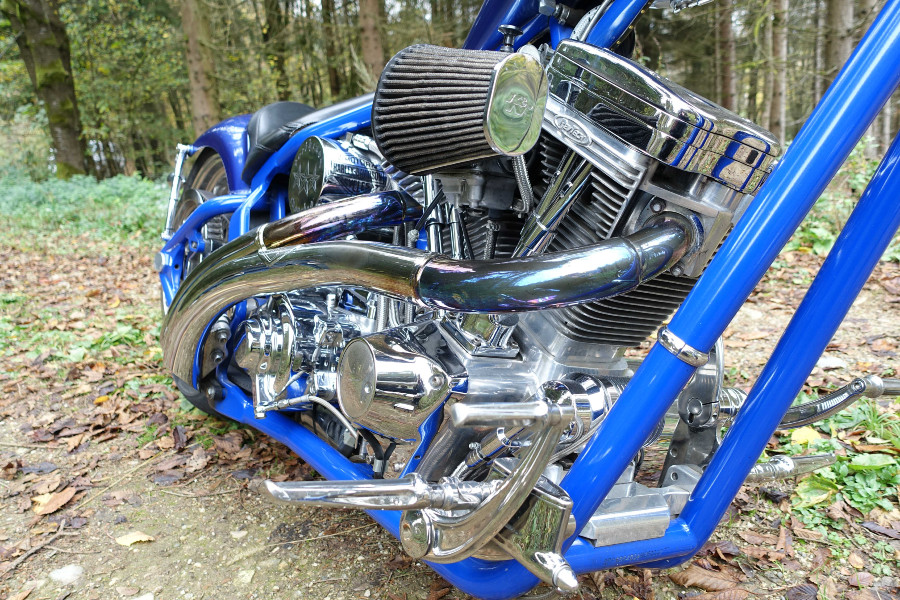 Oldtimer Harley Davidson „Chopper Performance“ Custom Bike Baujahr BJ 07/1988