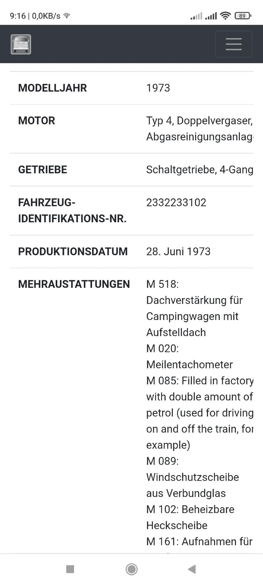 Historisch zugelassen: VW T2 guter Zustand im Angebot Baujahr BJ 01/1973