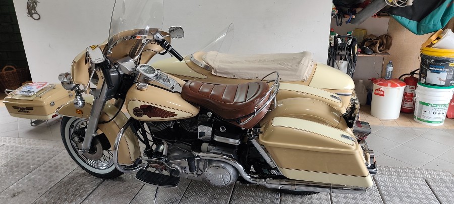 Harley Davidson FLH 1200 Oldtimer mit wahlweise Beiwagen Baujahr BJ 03/1977