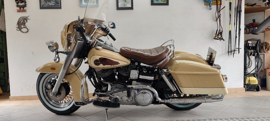 Harley Davidson FLH 1200 Oldtimer mit wahlweise Beiwagen Baujahr BJ 03/1977