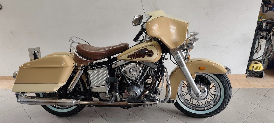 Harley Davidson FLH 1200 Oldtimer mit wahlweise Beiwagen Baujahr BJ 03/1977