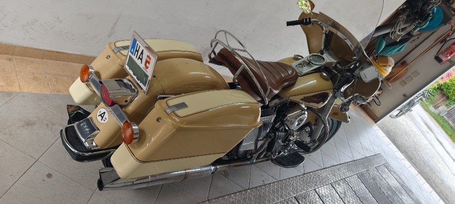 Harley Davidson FLH 1200 Oldtimer mit wahlweise Beiwagen Baujahr BJ 03/1977