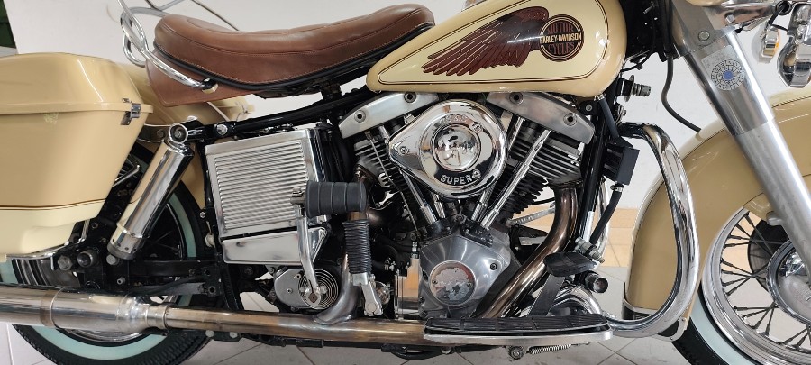 Harley Davidson FLH 1200 Oldtimer mit wahlweise Beiwagen Baujahr BJ 03/1977