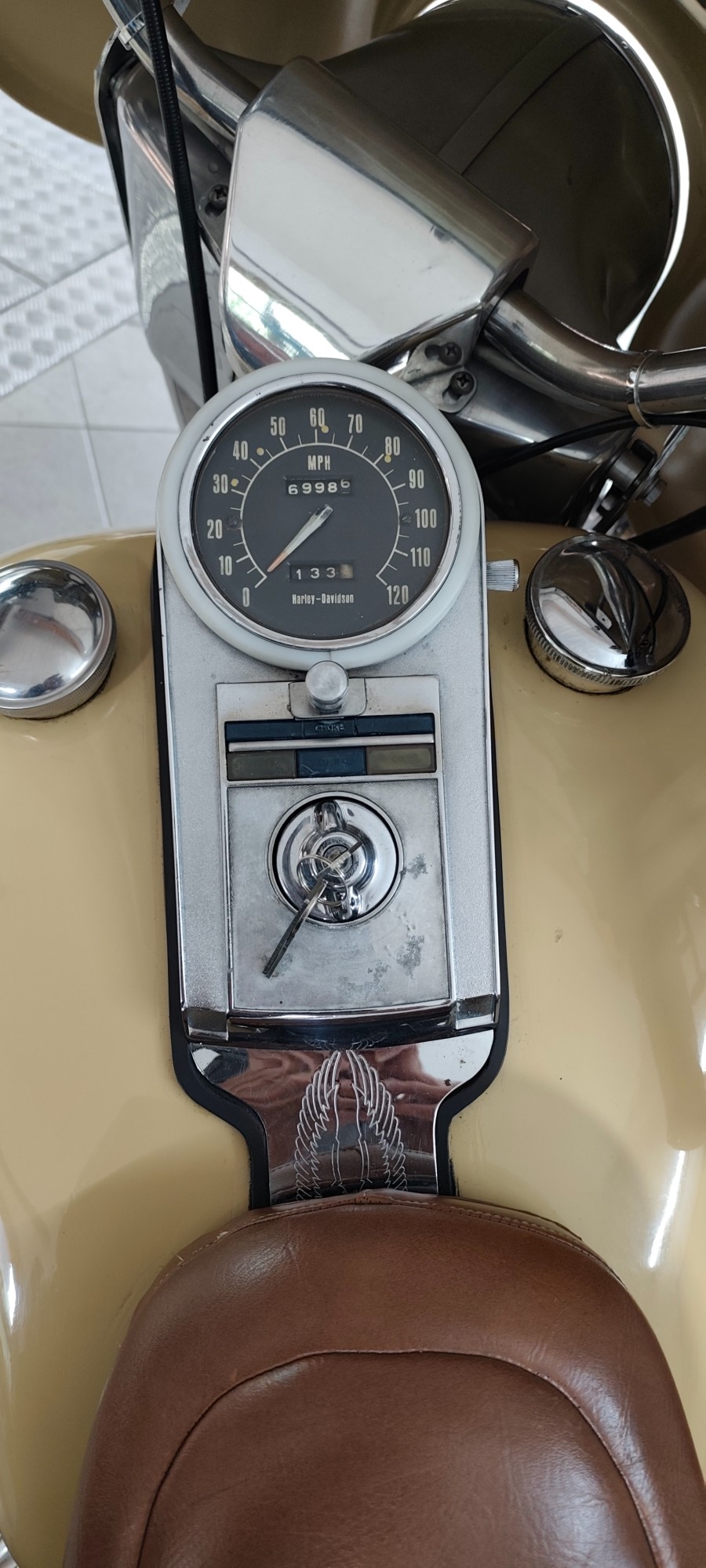 Harley Davidson FLH 1200 Oldtimer mit wahlweise Beiwagen Baujahr BJ 03/1977