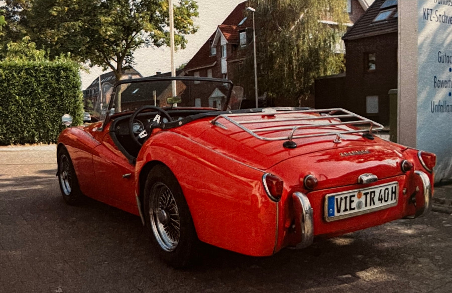 Triumph TR3 guter Zustand steht zum Verkauf Baujahr BJ 08/1961