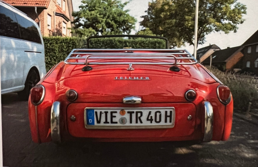 Triumph TR3 guter Zustand steht zum Verkauf Baujahr BJ 08/1961