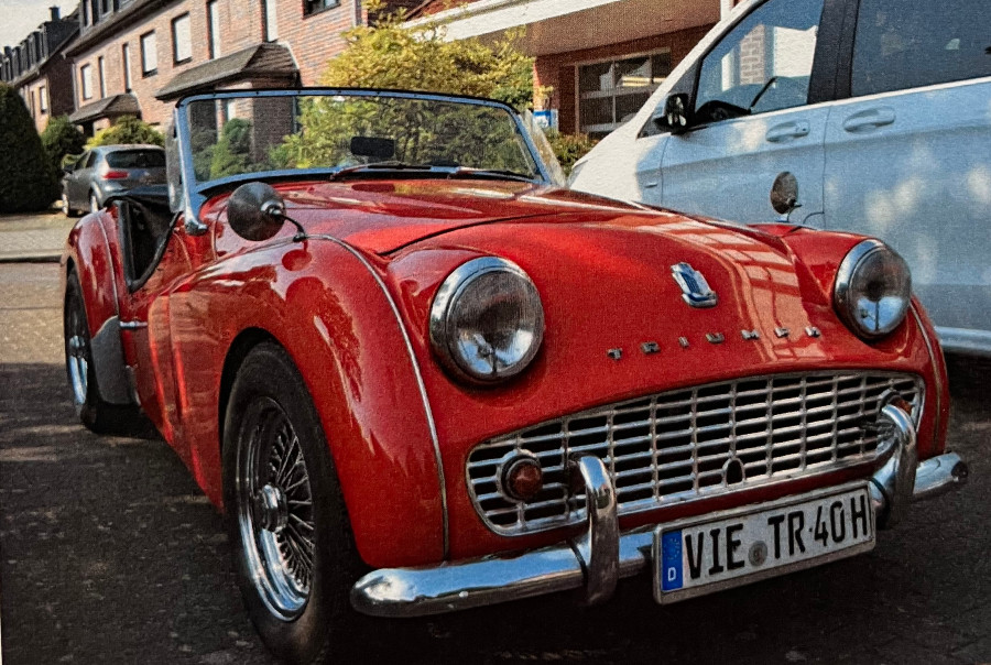 Triumph TR3 guter Zustand steht zum Verkauf Baujahr BJ 08/1961