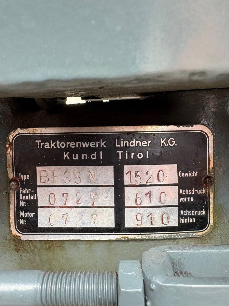 Lindner BF35 in gutem Zustand Baujahr BJ 08/1963