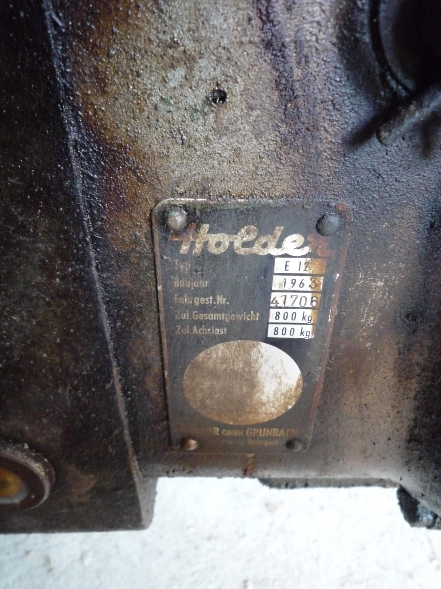 Youngtimer Holder sonstige Modelle in gebrauchtem Zustand Baujahr BJ 12/1963