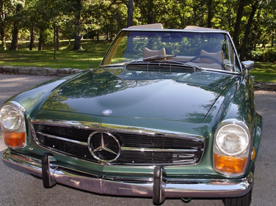 Exklusiv zum Verkauf: 1970 Mercedes 280SL Pagode in Grün – Seltenes Sammlerstück und sicheres Investment Baujahr BJ 08/1970