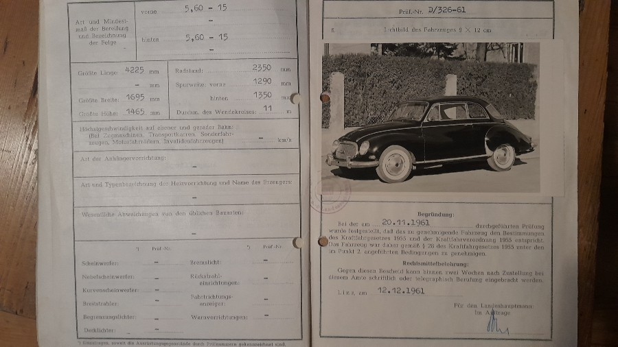 Für Bastler: DKW F93 Baujahr BJ 04/1962