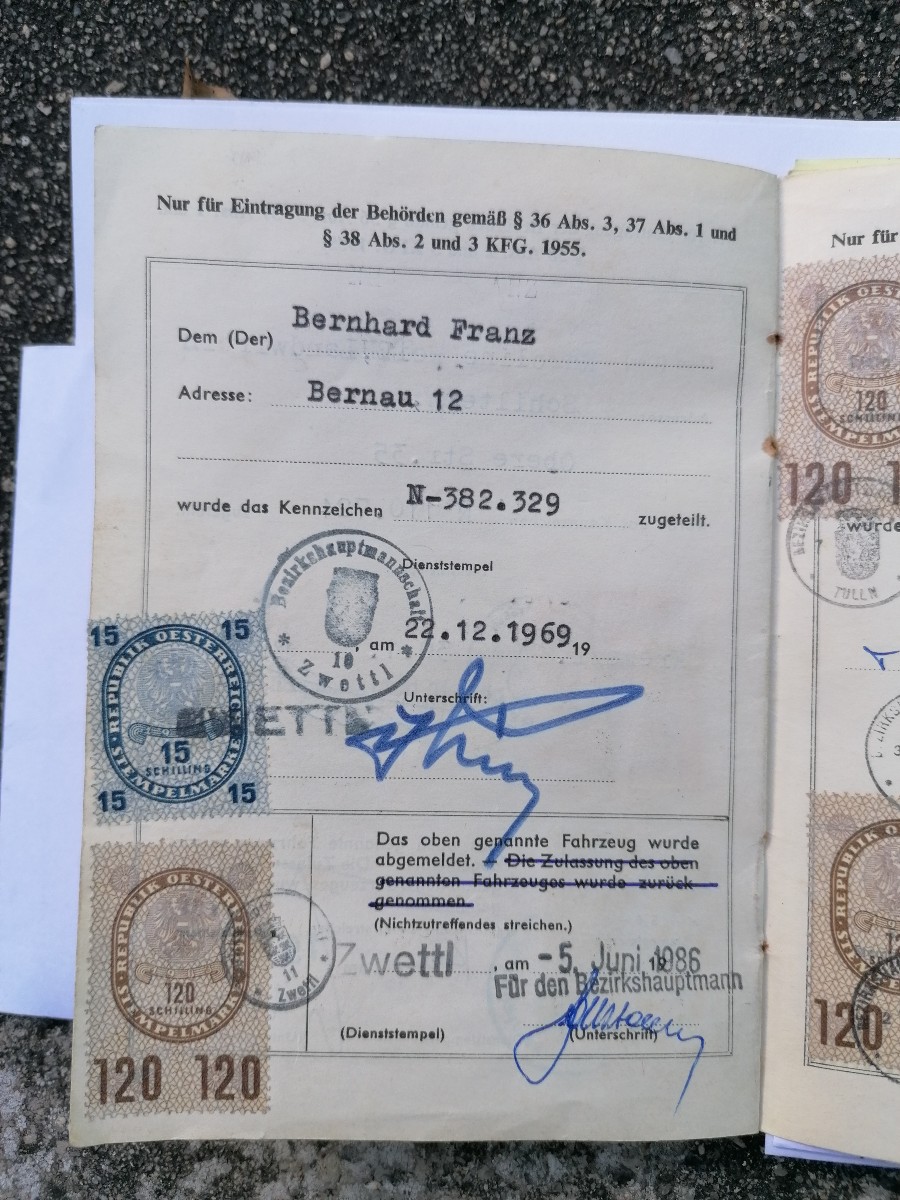 Klassiker Steyr 188 Daimler Puch Model; in gutem Zustand Baujahr BJ 01/1961