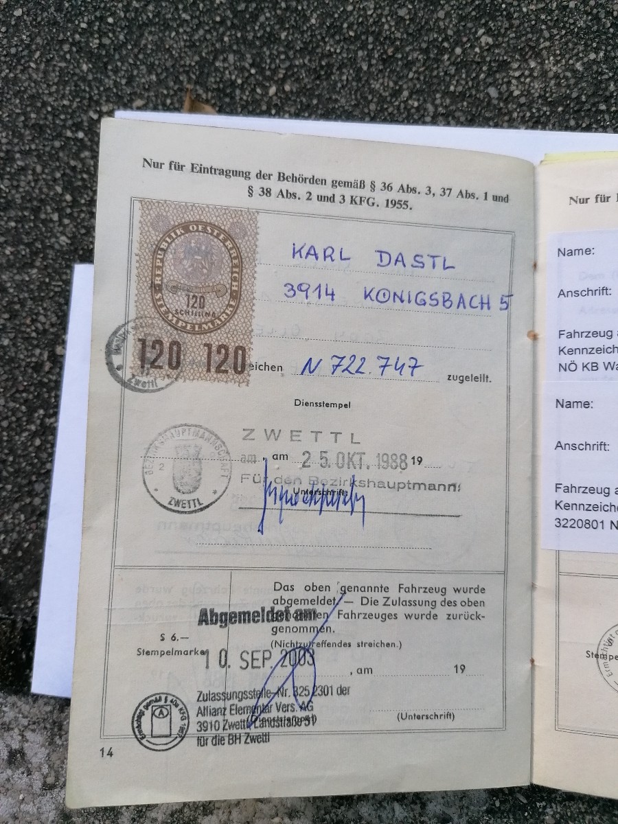 Klassiker Steyr 188 Daimler Puch Model; in gutem Zustand Baujahr BJ 01/1961