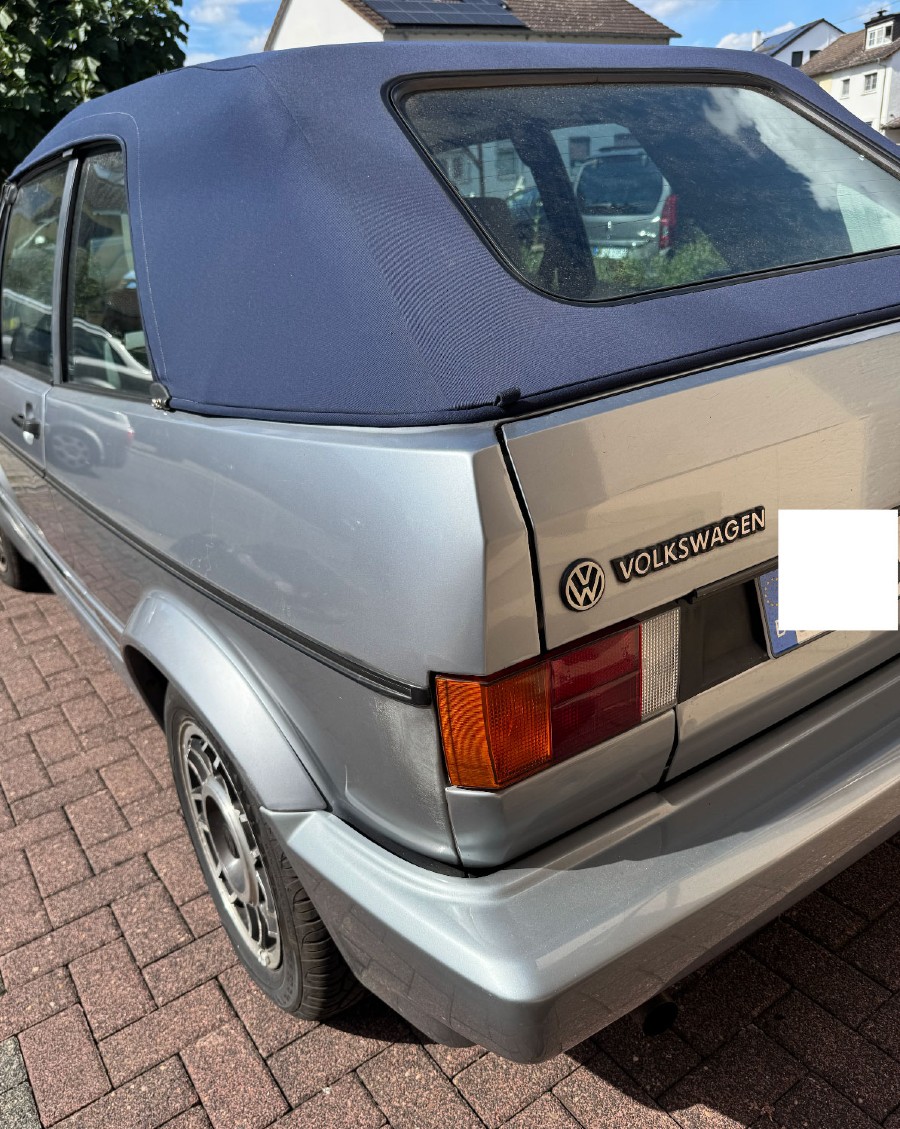 Klassiker VW Golf 1 Cabrio in gebrauchtem Zustand Baujahr BJ 04/1989
