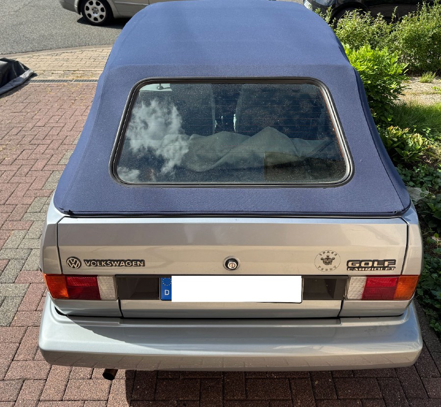 Klassiker VW Golf 1 Cabrio in gebrauchtem Zustand Baujahr BJ 04/1989