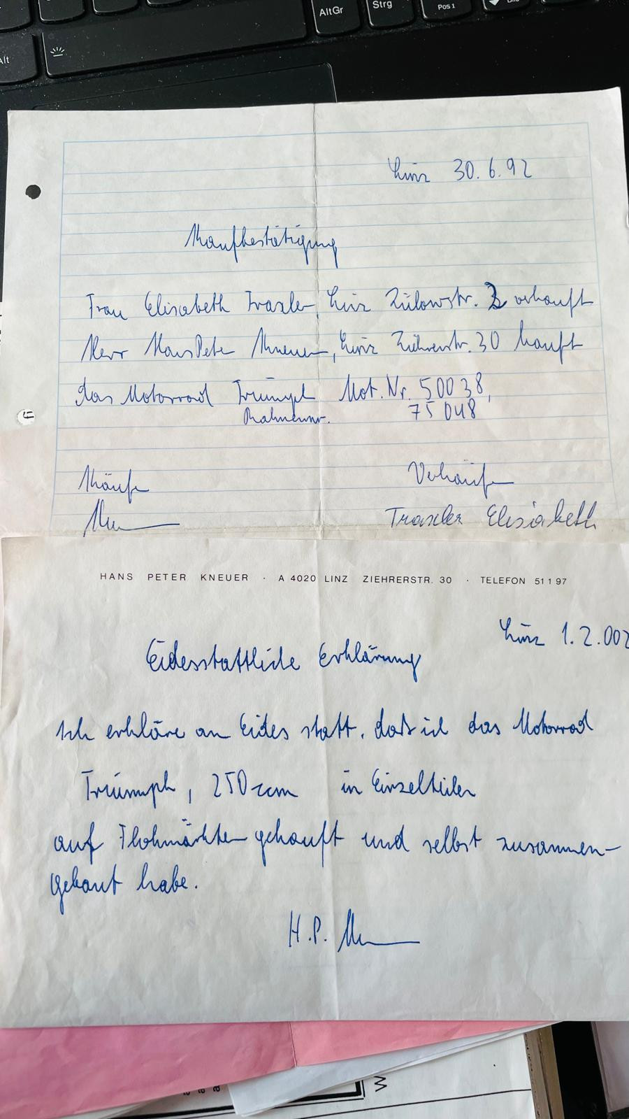 1931er Triumph 250 guter Zustand Baujahr BJ 01/1931