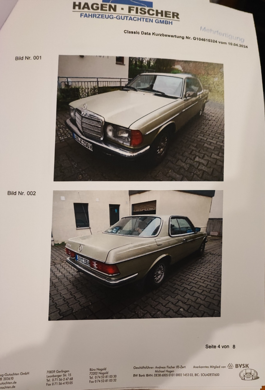 Mercedes Benz 230 W123 in gutem Zustand Baujahr BJ 03/1984