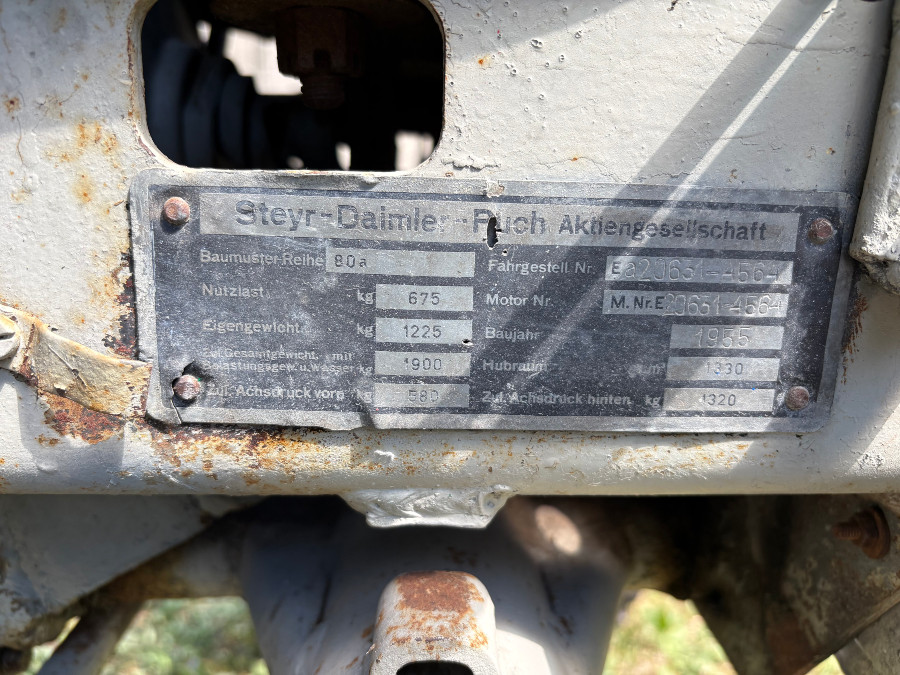 Steyr 15er steyr 80a guter Zustand sucht neuen Besitzer Baujahr BJ 03/1955