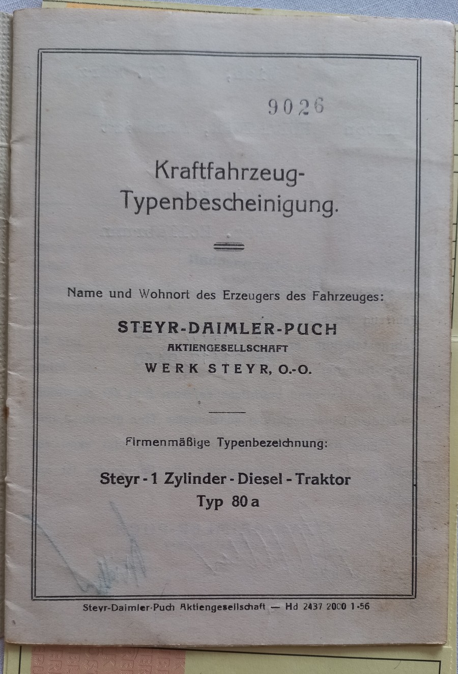 Steyr 15er steyr Baujahr BJ 04/1956